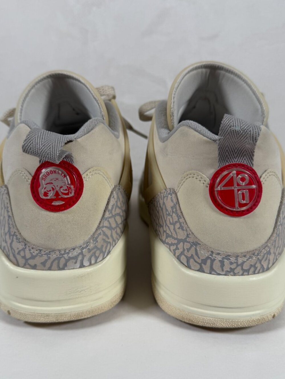 Nike Air Jordan Spizike Sneakers Men Size 13 Brooklyn Low Coconut Milk EUC - Picture 5 of 10